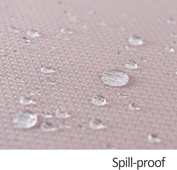 maxmill 2 Pack 60 x 84 Inch Dusty Pink Textured Rectangle Tablecloth Water Resistant Wrinkle Free Spillproof, Soft Jacquard Table Cloth for Banquet Parties Holiday Dinner, Indoor and Outdoor Use