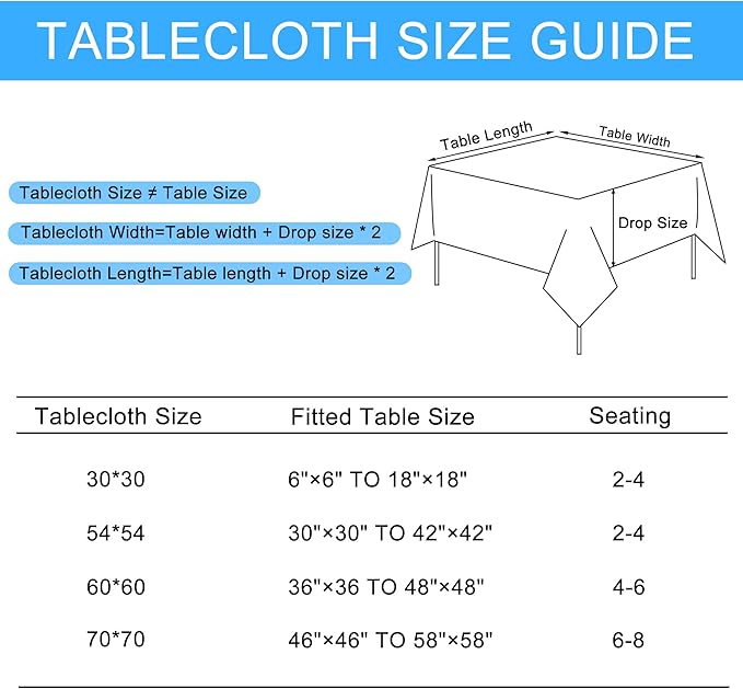 Hiasan Faux Linen Square Tablecloth - Wrinkle and Stain Resistant Washable Table Cloth for Kitchen Dining Room Holiday Table Cover for Party Dinner, Stone, 60 x 60 Inch