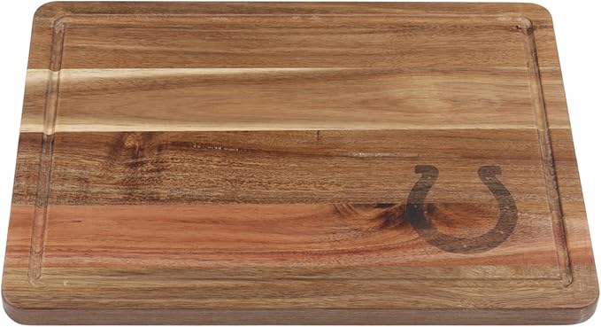 The Memory Company Officially Licensed NFL Acacia Cutting Board – 11.7" x 15.7" Durable Wood Chopping & Serving Board with Team Logo