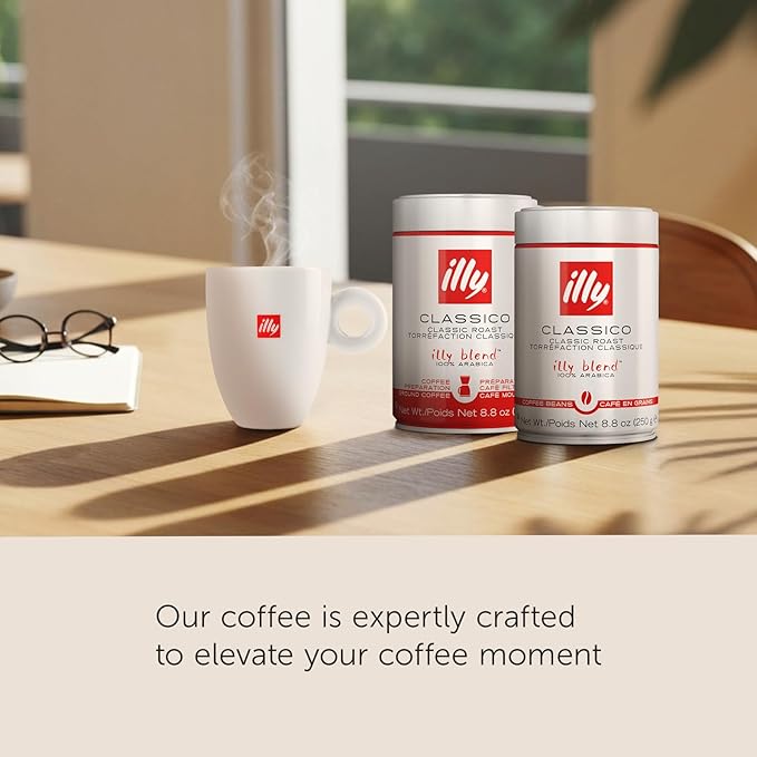illy Arabica Selections Brasile - Cerrado Mineiro Whole Bean Coffee, Regenerative Agriculture Coffee, 8.8oz (Pack of 1)
