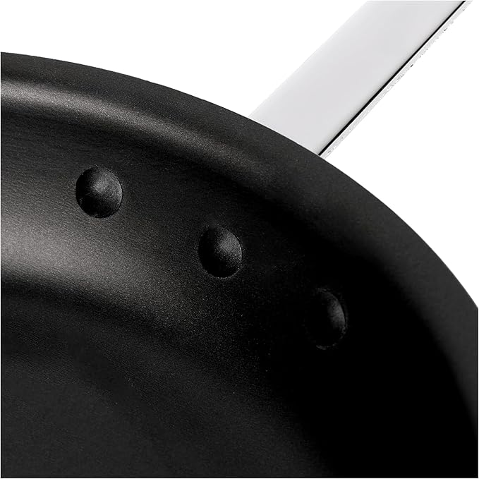 Vasconia Professional 12″ Aluminum Fry Pan, Aluminum Skillet with NonStick & Fast-Cool Handle, NSF Certificate