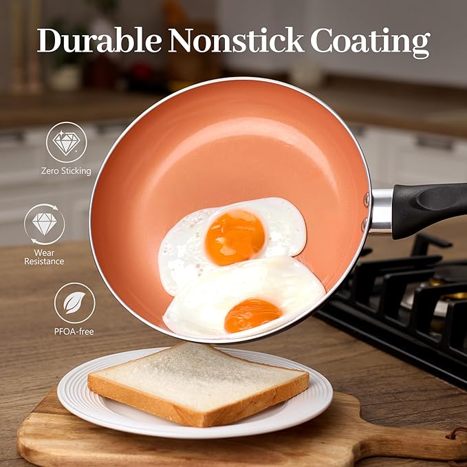 Ceramic Pots and Pans Set, 15PCS Nonstick Set Ceramic Cookware Set, Nonstick Pan Pots and Pans Set Non Stick Cookware set (With-Induction)