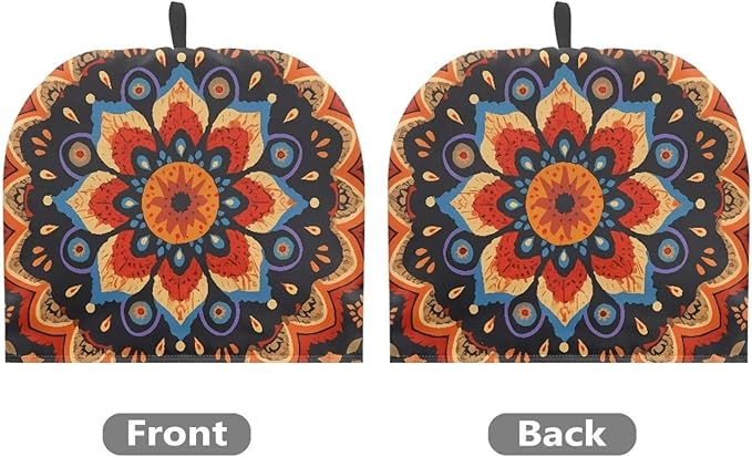 Retro Mandala Tea Cozy for Teapot Insulated Scratch Proof Cup Cozy Breakfast Warmer ReusableTeapot Insulation Cover for Party