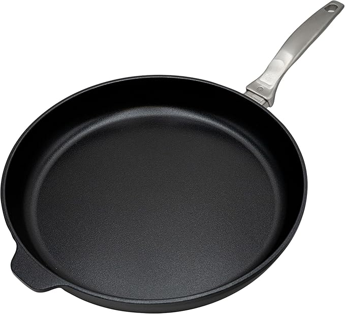 Swiss Diamond Nonstick Frying Pan Hybrid Ceramic and Diamond-Infused Fry Pan, Dou Ceramic, Dishwasher and Oven Safe Fry Pans (12.5 IN)