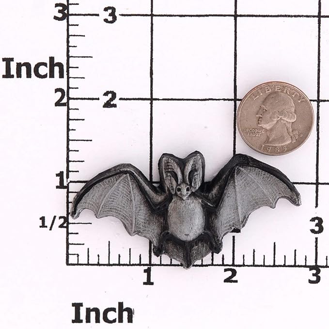 Bat Silicone Mold Fondant Candy Resin Clay Mould Creates a Small Flat Backed Bat Perfect Size for Candy Cupcake Toppers Jewelry