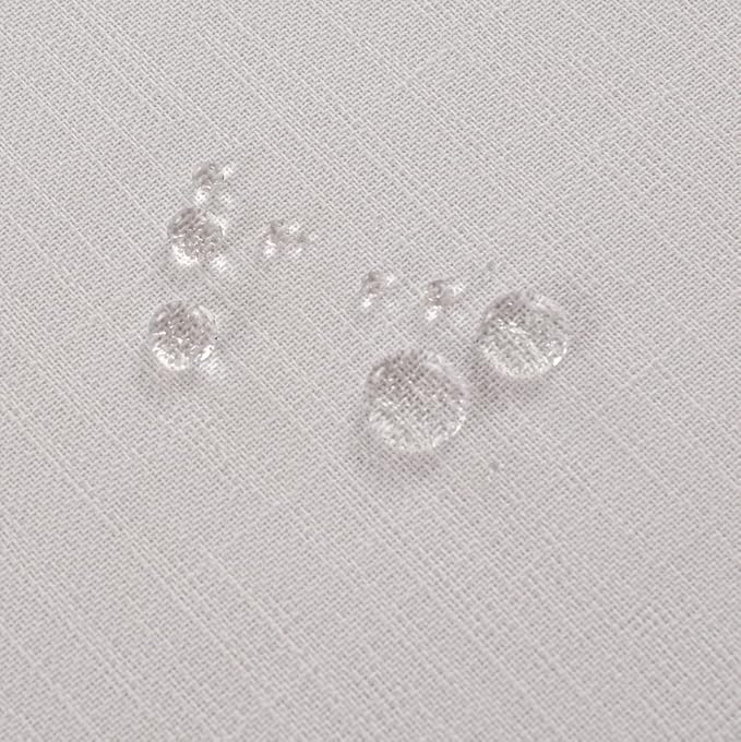 MANGATA CASA Round Tablecloth Faux Cotton Waterproof and Wrinkle Resistant Washable Jacquard Polyester Table Cloth for Kitchen Dining/Party/Indoor and Outdoor Use(White,60R inch)