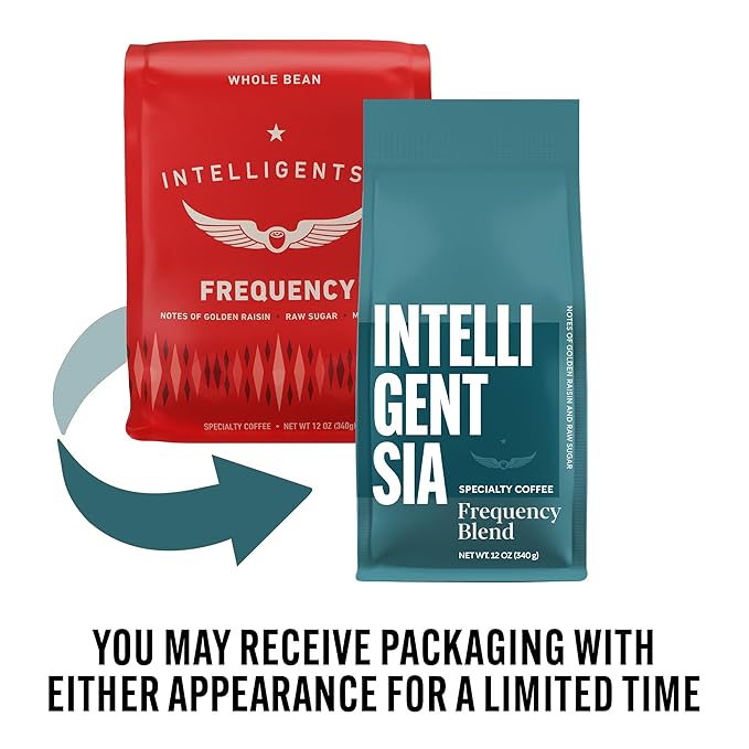 Intelligentsia Coffee, Medium Roast Whole Bean Coffee, 100% Arabica Coffee - Frequency Blend 12 Ounce Bag