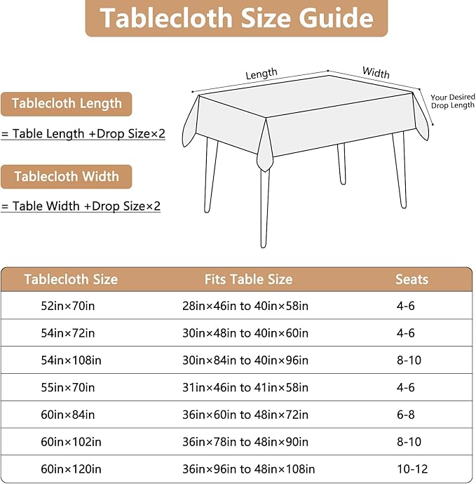 Textured White Fabric Table Cloth Rectangle Stain Resistant & Reusable Faux Linen Rectangular Tablecloth Easy Clean for Dining Kitchen Wedding 60 x 102 Inch