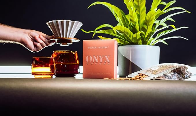 Onyx Coffee Lab Tropical Weather Whole Bean Espresso Coffee Blend – Medium to Light Roasted Coffee Beans Whole – Ethiopian Coffee Whole Bean Blend w/Notes of Berries, Plum, & Honey