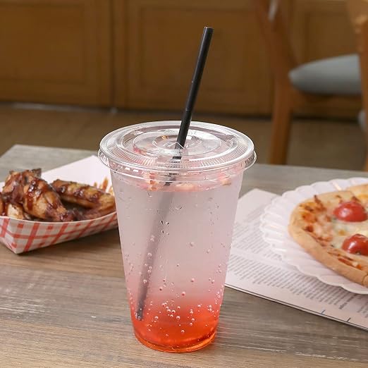 Karat C-KC626TS 98mm Diameter Flat Lids for Karat Cold Cups, Case of 1000