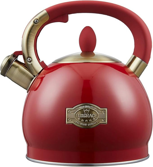 Tea Kettle -2.8 Quart Tea Kettles Stovetop Whistling Teapot Stainless Steel Tea Pots for Stove Top Whistle Tea Pot
