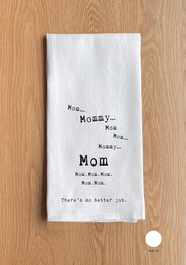 Funny Kitchen Towel for Drying Dishes and Hands - 20"x25" Soft Tea Towel (No Better Job)