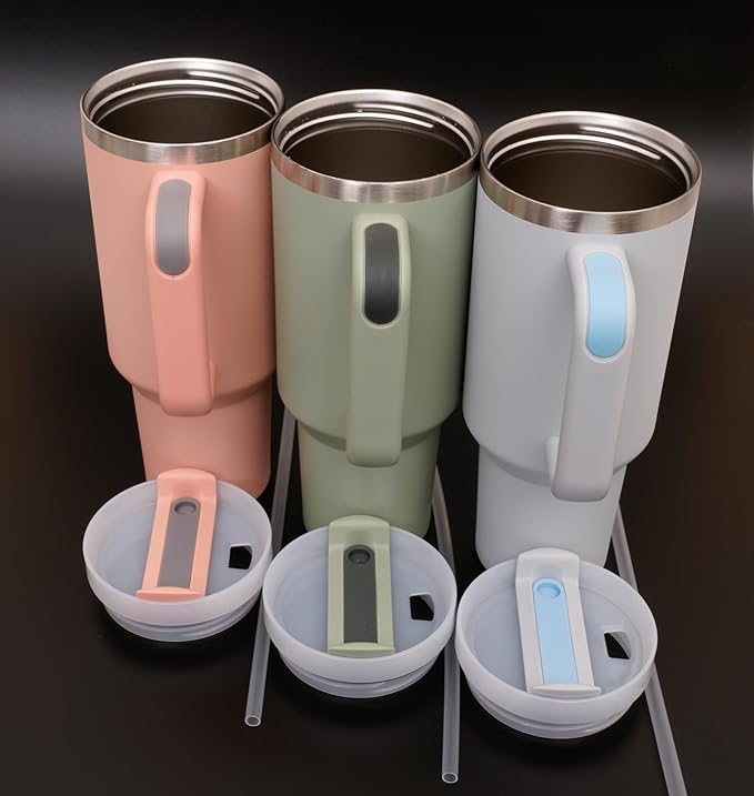 Ships Next Day, Personalized Tumblers 40 Oz with Names, Custom Stainless Steel Tumbler and Travel Coffee Mug with Lid and Straw, Lid and Straw Engraved Cups for Gifts or Everyday Use by Foma Family