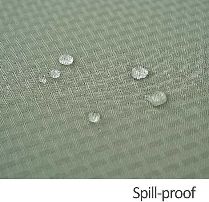 maxmill Square Jacquard Tablecloth Waterproof Spillproof Wrinkle Resistant Soft Weaved Design Table Cloth for Dinner and Party Washable Fabric Cover, Indoor Outdoor Use, 60 x 60 Inch, Sage Green