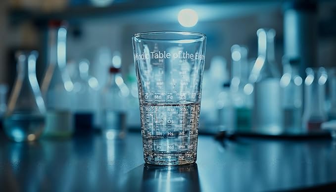 PERIODIC TABLE of ELEMENTS Engraved Pint Glass | Great Gift for Geeks, Nerds, Teachers and Students | Unique STEM Physics Chemisty Beer Decor
