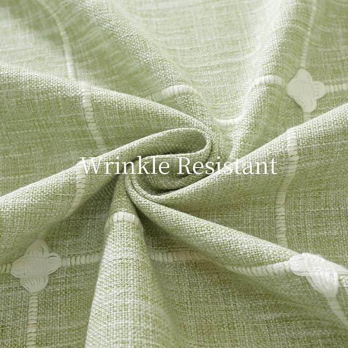 Zobesta Linen 70 Inch Round Table Cloth Green Plaid, Cotton Green Linen Green Tablecloth Round Boho Tablecloth for Outdoor, Party, Holiday, Picnic, Dining