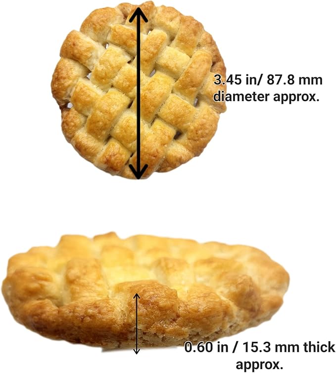 Natucraft Realistic Pie Crust Silicone Mold, Candle Dessert & Soap Making Mold, NS052