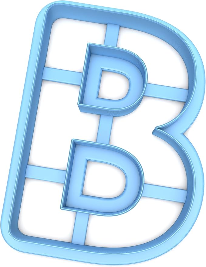 Inc Letter B Cookie Cutter - Dishwasher Safe (2")