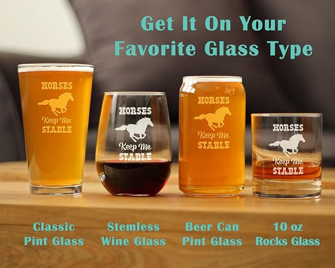 Horses Keep Me Stable - Insulated Coffee Tumbler Cup with Sliding Lid - Stainless Steel Insulated Mug - Horse Themed Coffee Gifts - Black