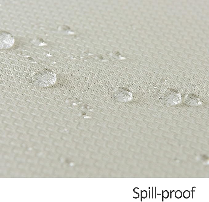 maxmill Jacquard Square Tablecloth Waterproof Spillproof Wrinkle Resistant Soft Textured Table Cloth for Dinner and Party Washable Polyester Fabric, Indoor and Outdoor Use, 60 x 60 Inch, Ivory