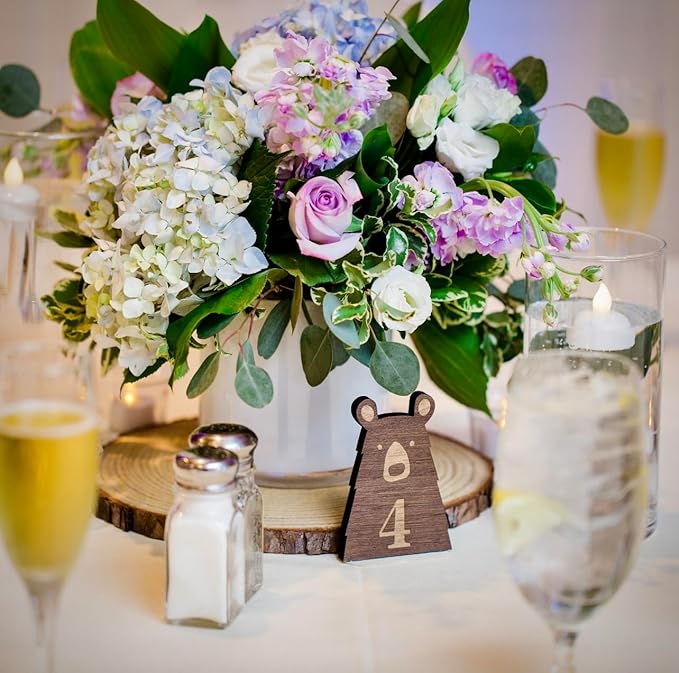 Set of (16) 9-11 inch Wood Slices for centerpieces! Wedding centerpieces, Bulk Wood Slices (9-11 inch Set of 16)