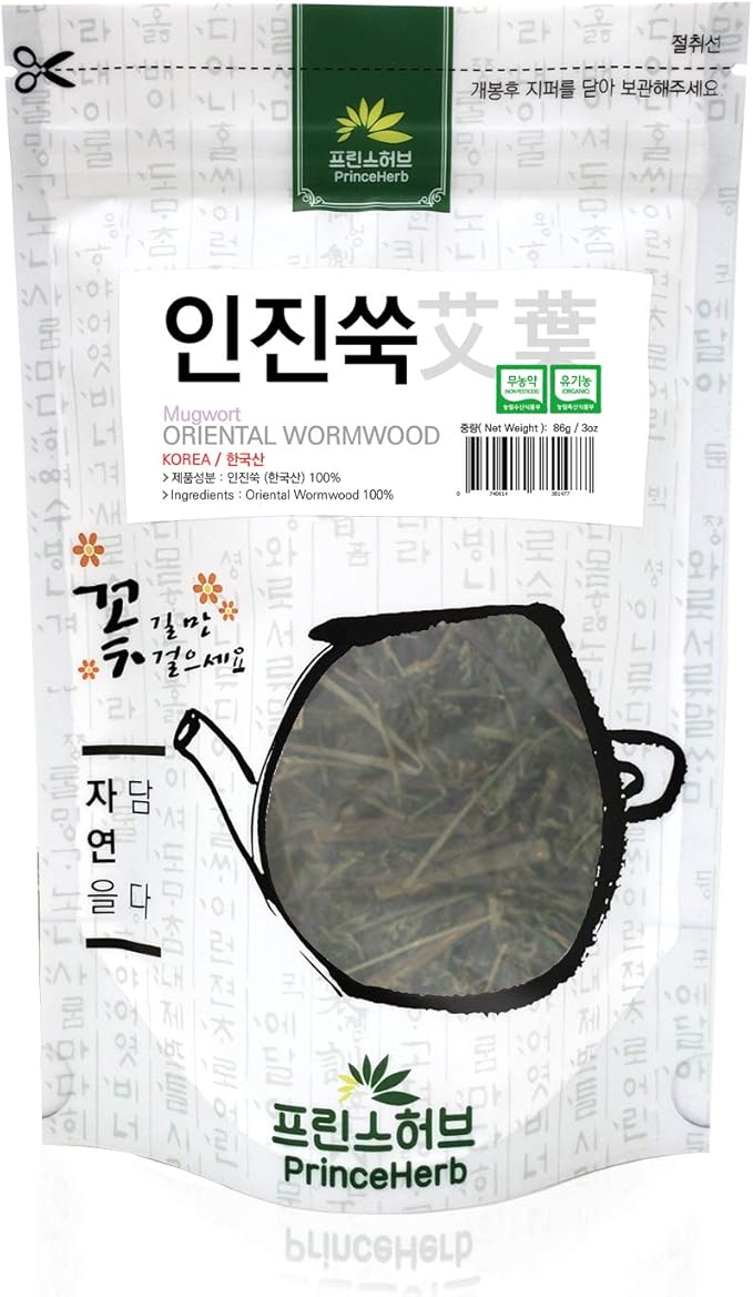 [Medicinal Korean Herb] Oriental Wormwood (Mugwort/Hao/인진쑥) Dried Bulk Herbs 3oz (86g)