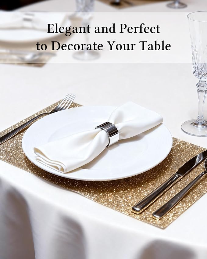 BESTVIP 6 Pack 120" White Round Fabric Tablecloths - Polyester Washable Decorative Table Cloth Cover for Wedding, Reception, Banquet, Birthday, Parties, Buffets, Restaurant