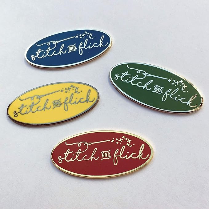 Stitch and Flick (Yellow/Black) Hard Enamel Needle Minder