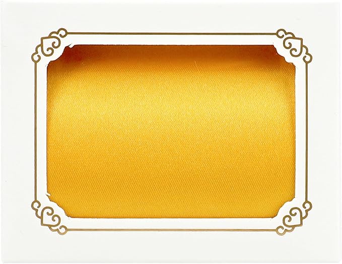 MEEDEE Yellow Satin 3 Inch Ribbon Lux Double Faced Satin Ribbon Wide Fall Autumn Colored Ribbons by 10 Yards Yellow Ribbons for Christmas Tree, Weddings, Flower Bouquet, Wreath Bow Making