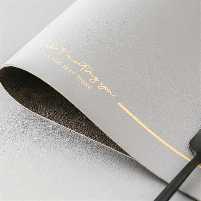 Leather PU Table Mats Set of 1/4/6 Heat Wipeable Waterproof Non-Slip Table Easy to Clean Modern Placemat(G saga Green,45x30cm 6pcs)