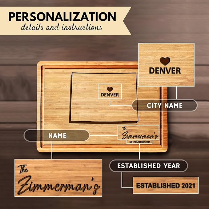 Colorado State Cutting Board, Wooden State Cheese Board, State of Colorado Gifts and Souvenirs, Colorado Themed Gifts Idea for Men and Women