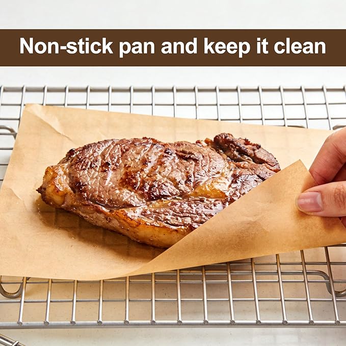 200PCs Air Fryer Parchment Paper Liners Compatible with Nuwave Bravo Pro Smart 21QT Toaster Oven Air Fryer Combo – Unbleached Disposable Nonstick Liners for Baking,Grilling,Steaming Bread,Cup Cake