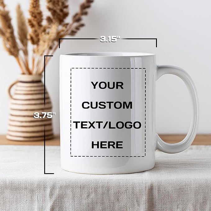Personalized Coffee Mug with Photo Text Logo, 11OZ Custom Travel Cups, Personalized Valentine Birthday Employee Appreciation Gifts for Women Men Best Friend Office, Taza Personalizadas (all design)