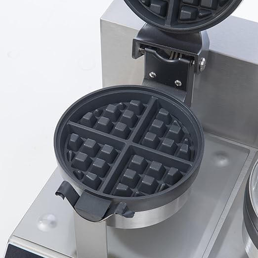 FSE BWM-7/R-2 Double Classic Belgian Waffle Maker with Cast Aluminum Grids, 2000W