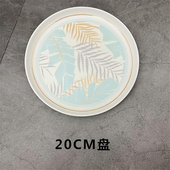 Cutlery Set Bone China Dinner Plate Restaurant Round Plate Dish Plate Placemat Set