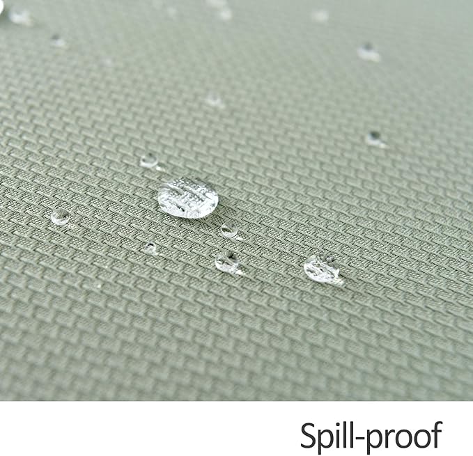 maxmill Rectangle Textured Tablecloth Waterproof Spillproof Wrinkle Free Table Cloth, Kitchen Dining Tabletop Decoration, Fabric Table Cover for Outdoor and Indoor Use, 52 x 70 Inch, Sage Green