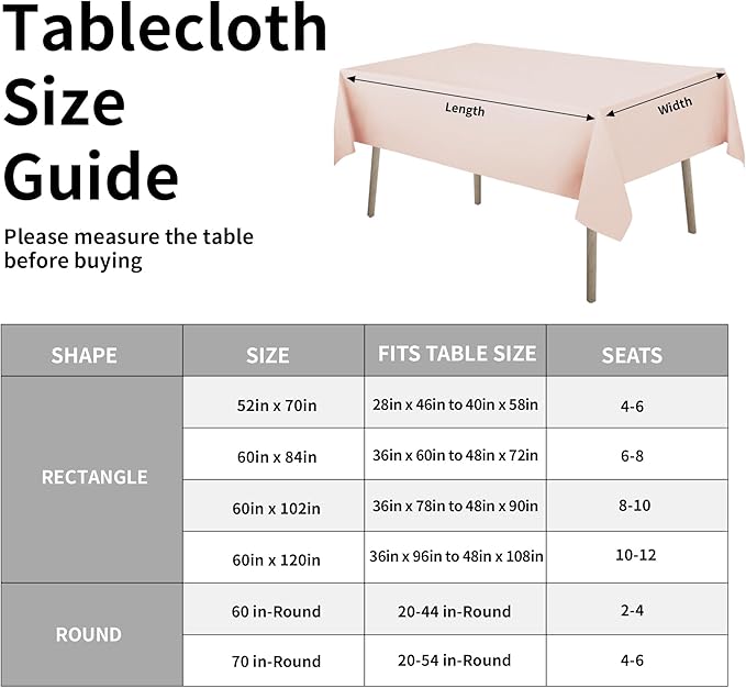 Easy-Going Faux Linen Waterproof Spill-Proof Tablecloth Stain Resistant Rectangle Table Cloth Wrinkle Free Decorative Fabric for Kitchen, Dining, Party, Weddings, Restaurants (52x70 in, Pink)