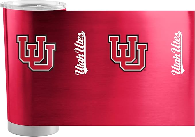Logo Brands 20 oz Powder Coat Tumbler- Insulated Tumbler with Lid for Water, Iced Tea or Coffee, Smoothie and More