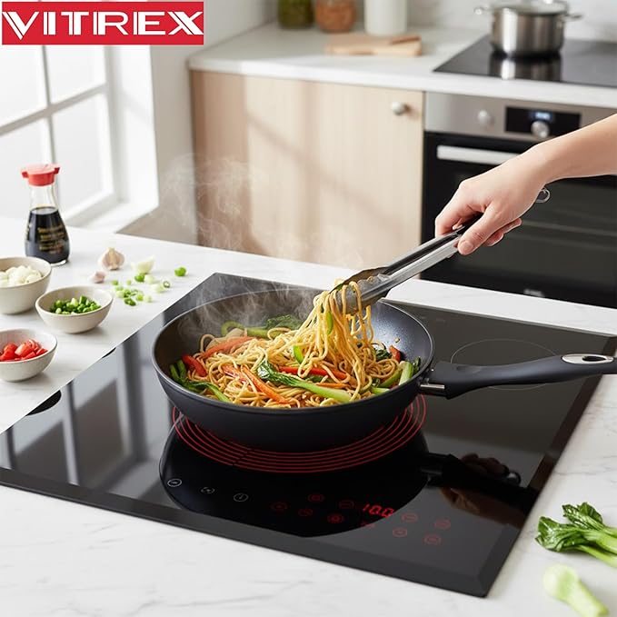 VITREX Nature 11-Inch Nonstick Forged Aluminum Wok, Stir-Fry Pan, Induction-Ready for All Stovetops, Dishwasher Safe, PFOA-Free