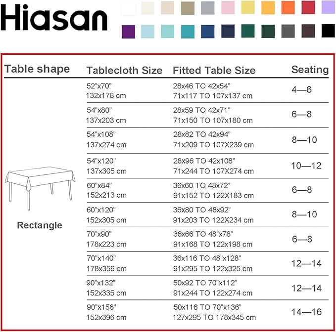 Hiasan Christmas Checkered Tablecloth - Stain Resistant, Waterproof and Wrinkle Resistant Washable Table Cloth for Party，Dining Room and Kitchen,60 x 84 Inch,Red and Green Gingham Snowflakes Printed