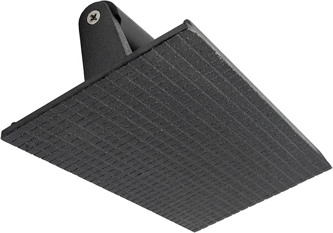 Char-Griller® Flat Iron Griddle Bacon Press Outdoor Kitchen Accessory, Durable Cast Iron Material, for Even Cooking and Crispy Results on Flat Top Griddles, Model 8814