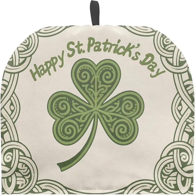 Lucky Shamrock Tea Cozy for Teapot Insulated Thick Tea Cozies Covers Dragonfly Teapot Insulation Cover Designed in England Breakfast Warmer