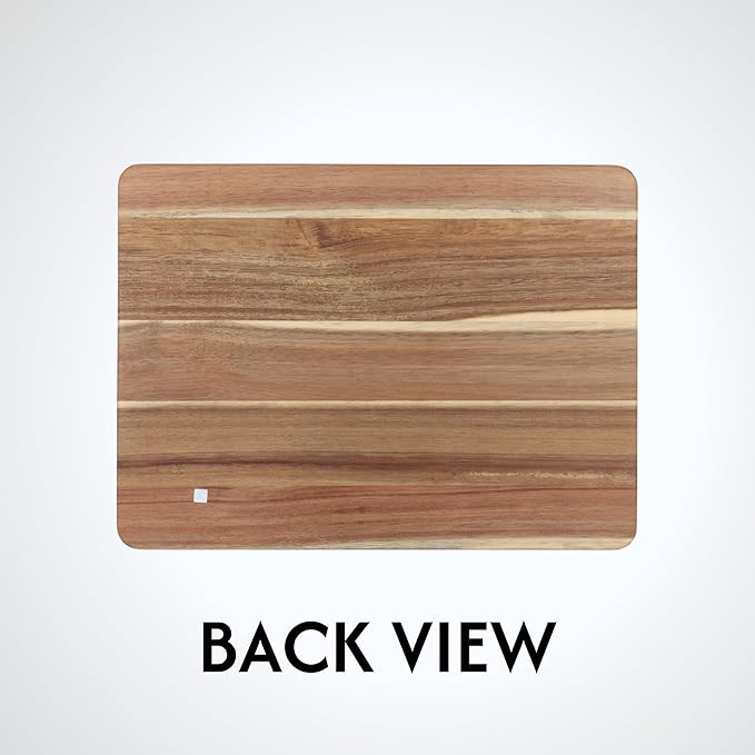 The Memory Company Officially Licensed NFL Acacia Cutting Board – 11.7" x 15.7" Durable Wood Chopping & Serving Board with Team Logo