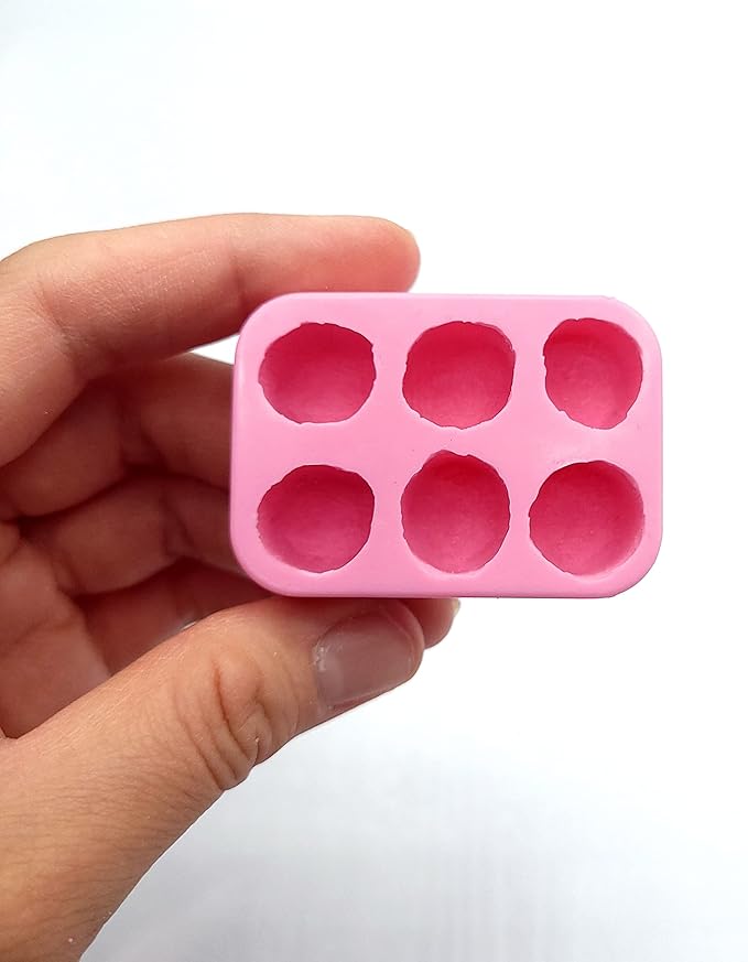 Mini Marshmallows 6 cavities Mold Wax mold Resin mold Soap mold Realistic Flexible mold NC014