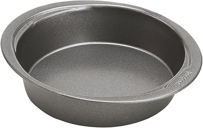 GoodCook Everyday Nonstick Steel Mini Round Cake Pan, 6", Gray