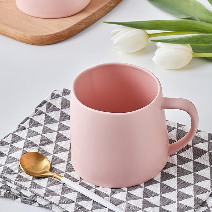 Stone Lain Delilah Mug 6-Piece Dish Set, Porcelain, Blush