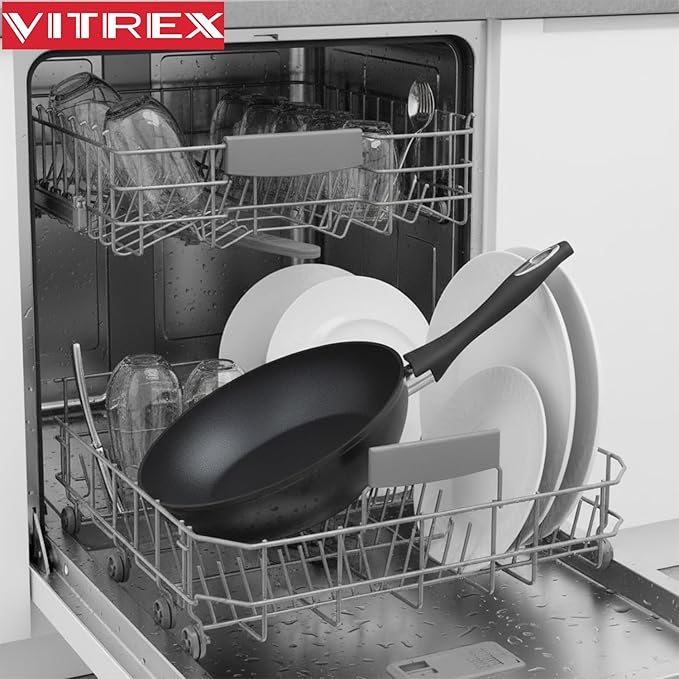 VITREX Nature 11-Inch Nonstick Forged Aluminum Wok, Stir-Fry Pan, Induction-Ready for All Stovetops, Dishwasher Safe, PFOA-Free