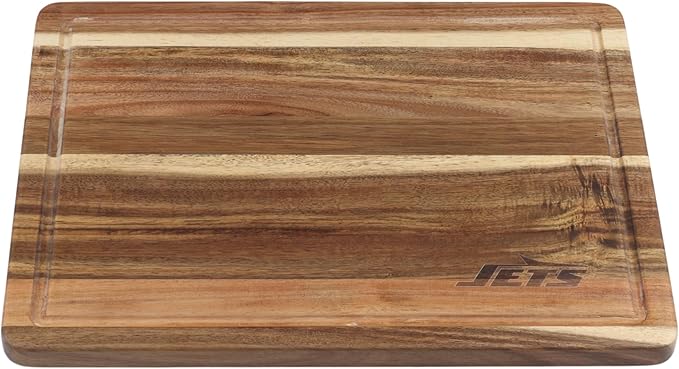 The Memory Company Officially Licensed NFL Acacia Cutting Board – 11.7" x 15.7" Durable Wood Chopping & Serving Board with Team Logo