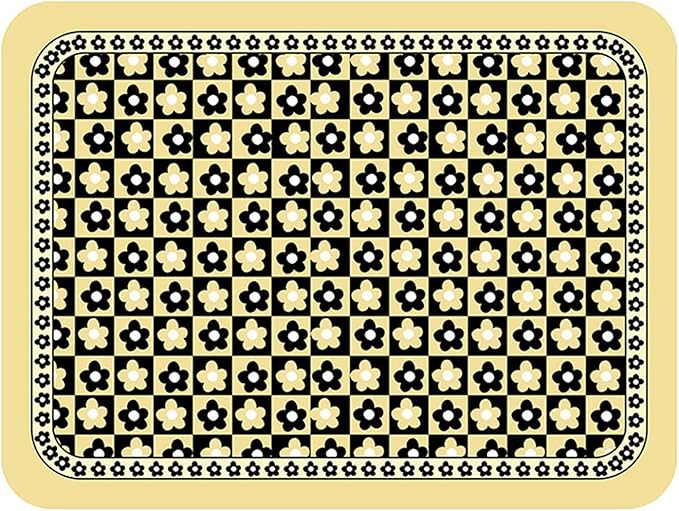 Classic Artwork Modern PU Placemats Non Slip for Dining Table Wipeable Reusable Plastic Tableware Dishwaser Home Decor(Classic-12)