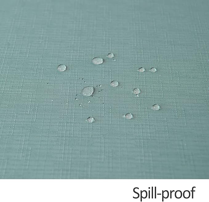 maxmill Rectangle Slubby Textured Tablecloth Waterproof Spillproof Wrinkle Free Table Cloth, Kitchen Dining Room Decoration, Fabric Table Cover for Holiday Party Dinner, 52 x 70 Inch, Slate Blue